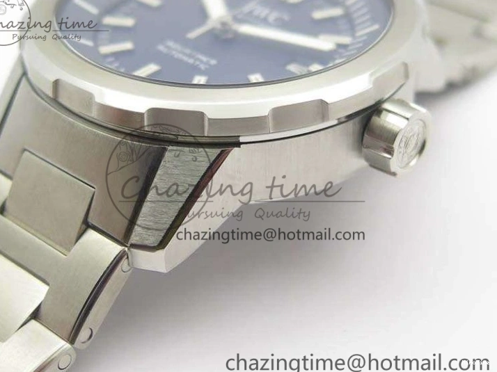 MIROTIME 0104 EasyMatch Aquatimer Automatic IW329004 V6F 1:1 Best Edition Blue Dial On SS Bracelet MIYOTA 7224